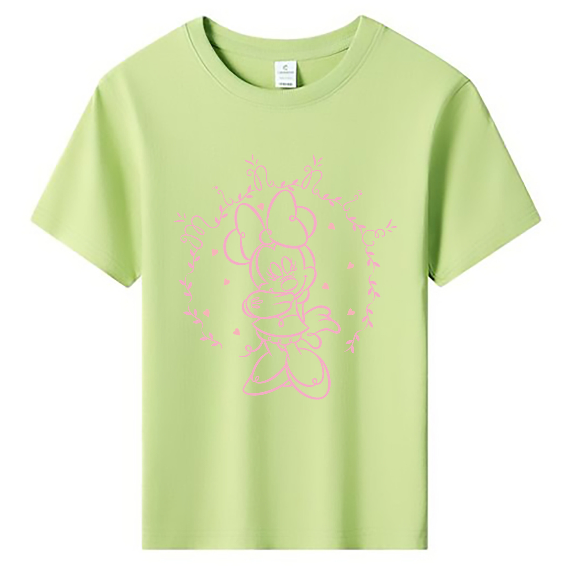 ミッキーマウス Mickey Mouse 綿100％キッズTシャツ（フロントプリント）